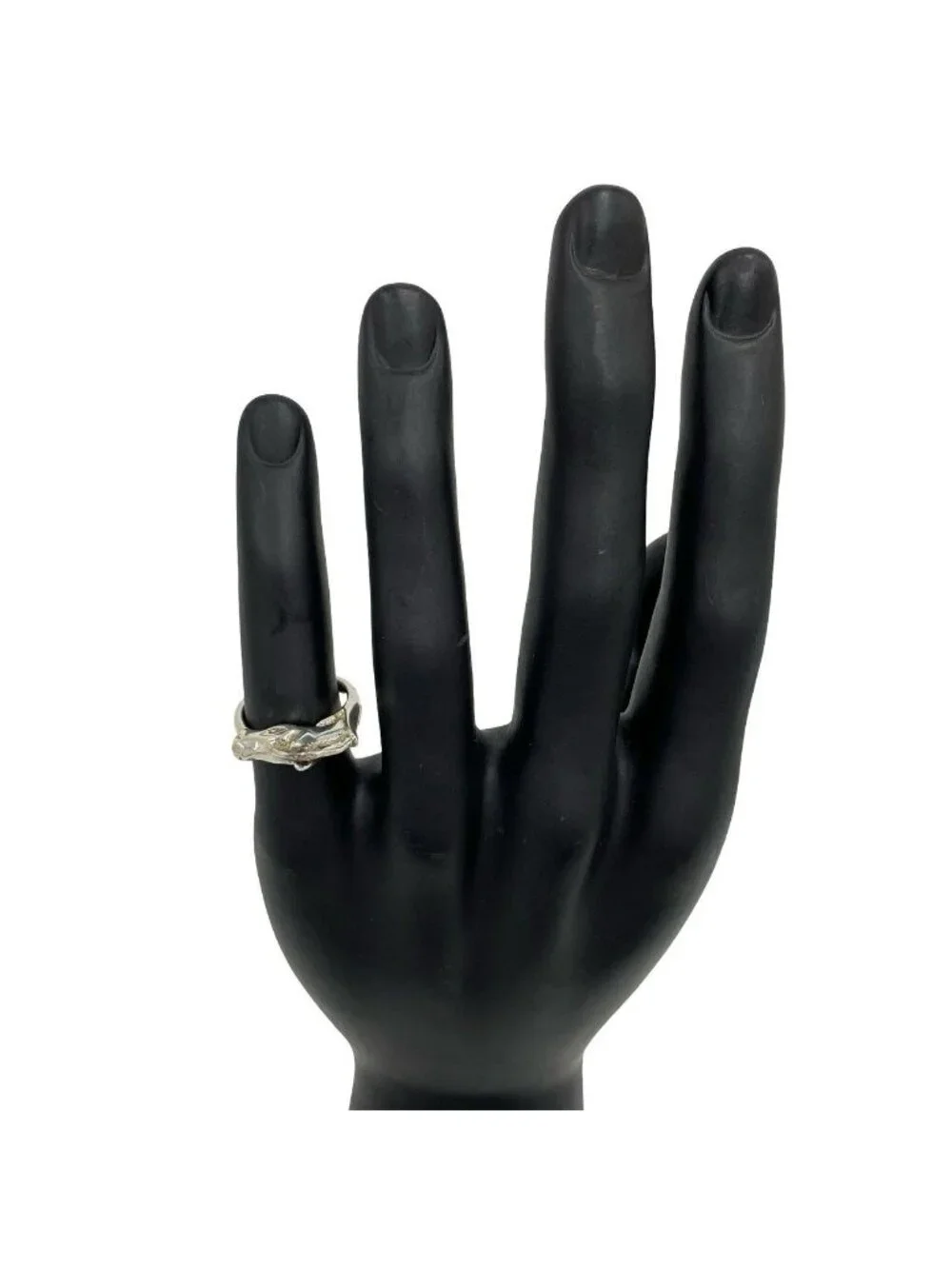 Hermes Vintage Cheval Hose Ring 925 Sterling Silver